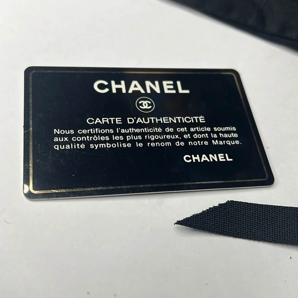 Chanel Black Leather Mini Backpack Bucket Bag Dustbag and Authenticity Card